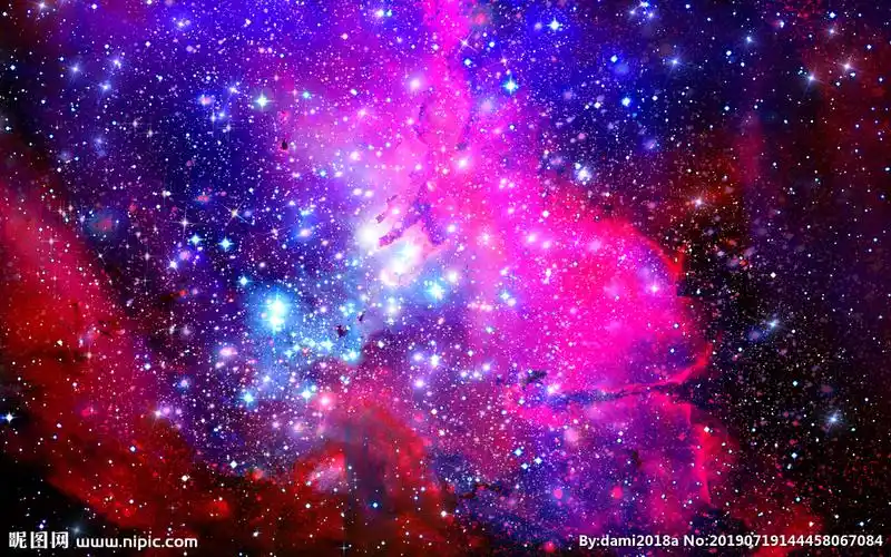 紫色星空图片