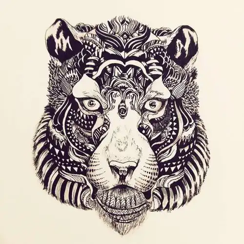 手绘黑白装饰画|插画|插画习作|老至等于耋 - 原创作品 - 站酷 (zcool