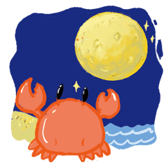 小螃蟹p仔的中秋表情包