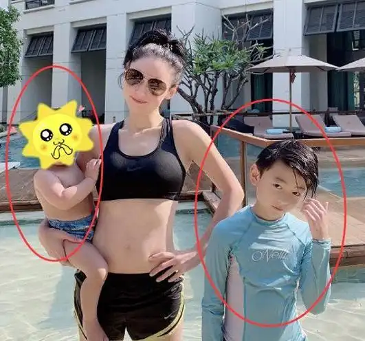 张柏芝首晒三个儿子同框照,看清三胎儿子的发色,粉丝不淡定了