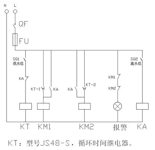 求一张水泵控制电路图