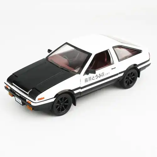 包邮 1:20建元丰田ae86头文字d仿真合金车模跑车汽车模型摆件玩具