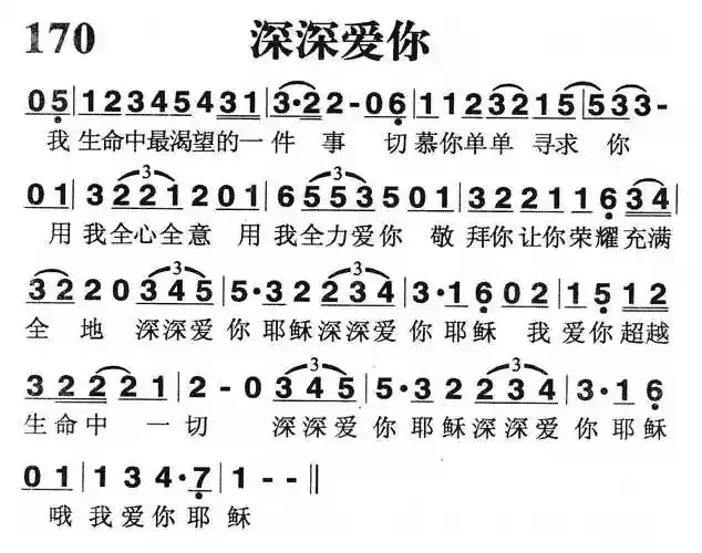 深深爱你) / 南窗听雨编辑相关歌谱:[简谱]第845首 - 深深爱你