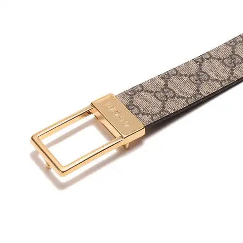 gucci古驰男士女士双g老花不可裁剪腰带722370kgd0h