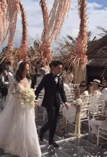 霍建华林心如婚礼大曝光! 甜蜜拥吻, 胡歌惨成背景墙!-3d背景墙