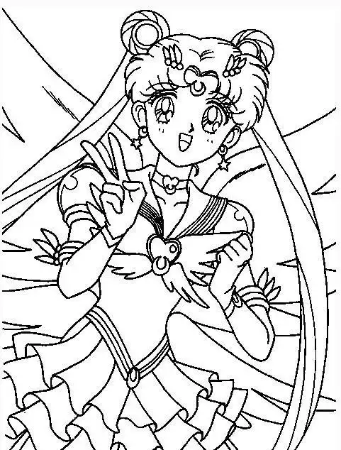 美少女简笔画人物画法