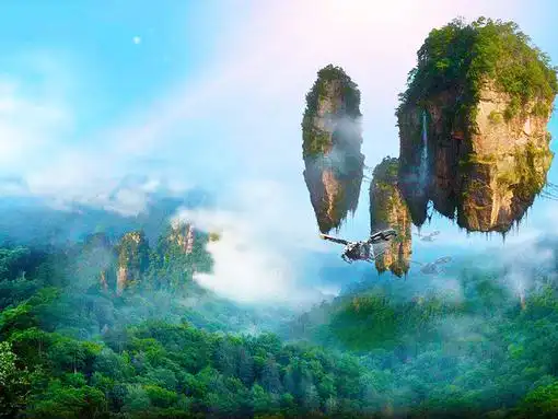 阿凡达外景原形--悬浮山.