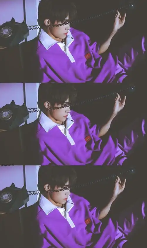 来串紫葡萄嘛/易烊千玺/图源:wb@迷雾鹤思 - 堆糖,美图壁纸兴趣社区