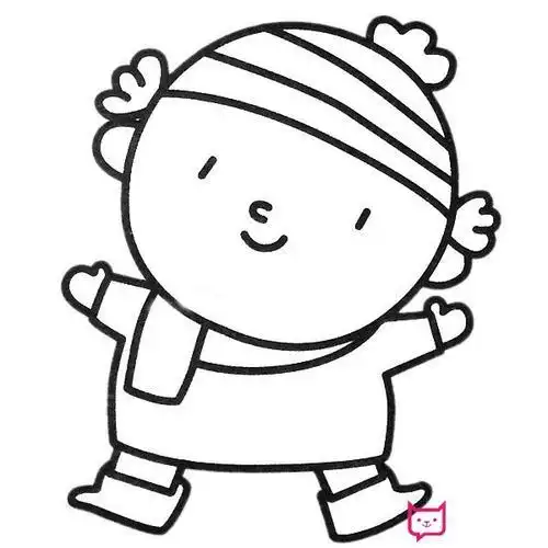 乖孩子简笔画人物