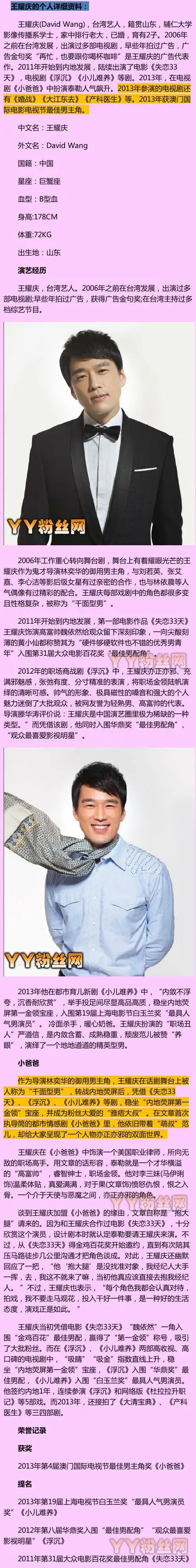 王耀庆个人资料 王耀庆老婆郭晏青私房照片