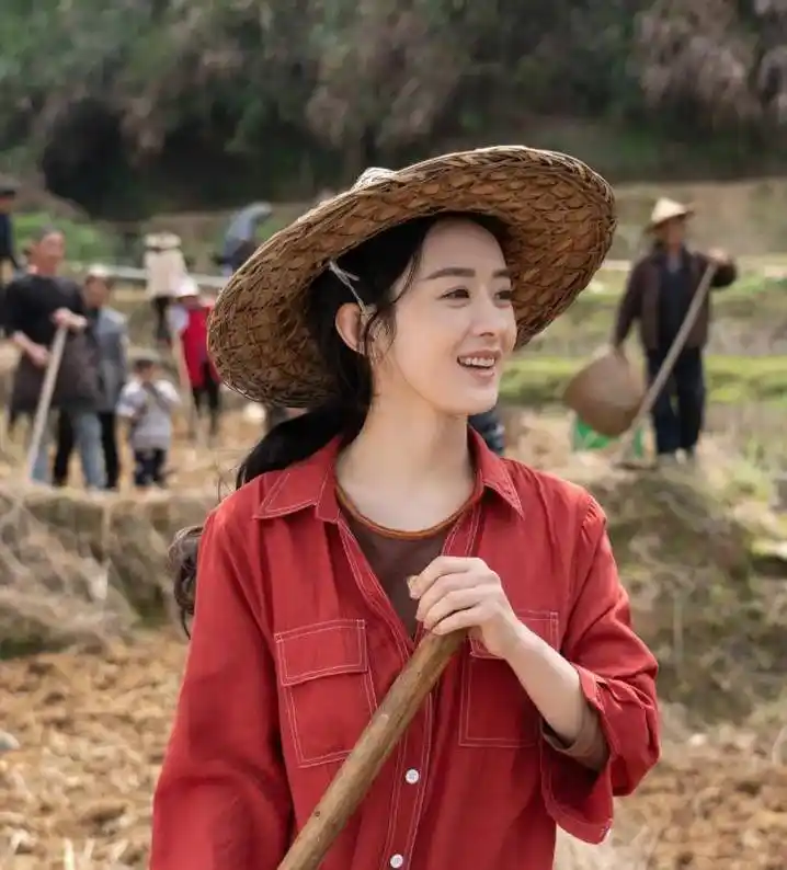 原创赵丽颖演技又被吐槽演农民刨地有气无力其实细节都在她的手上