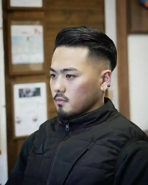 男士背头的设计灵感源于上世纪五六十年代,而在当今时代,更是通过创新