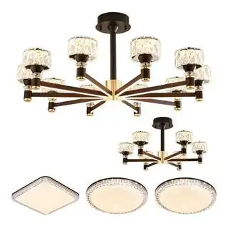 nvc lighting 雷士照明 丽影系列 轻奢吊灯套装