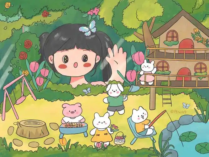 小清新手绘ipad壁纸-卡通动漫-手机壁纸下载-美桌网
