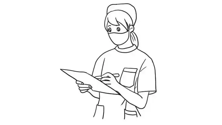 戴口罩的护士简笔画教程