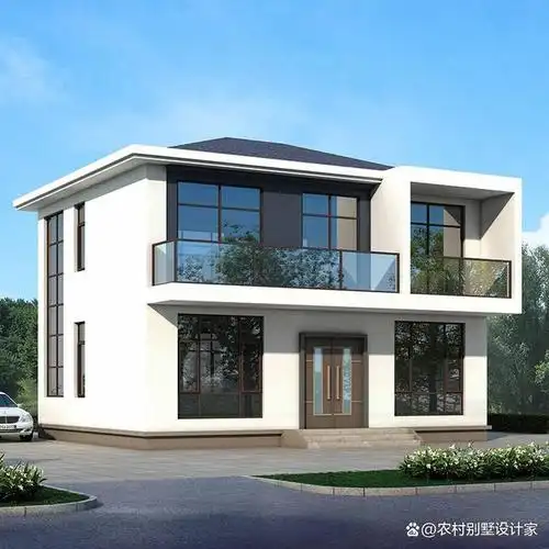 10x8米二层实用小别墅推荐,简单易施工,4室2厅2卫18万可建主体