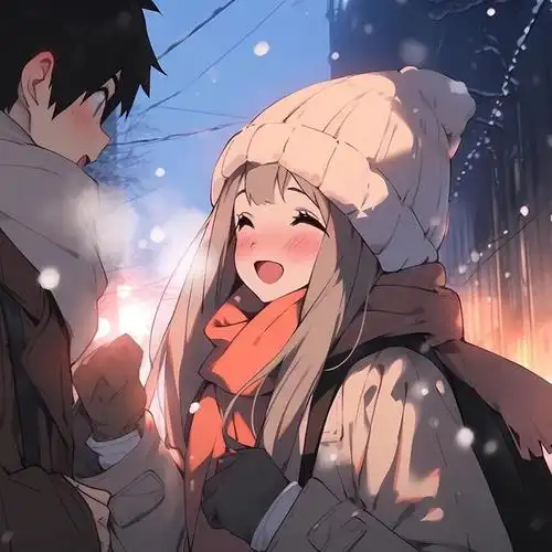 冬日𝑾𝒆𝒄𝒉𝒂𝒕情侣头像__财经头条