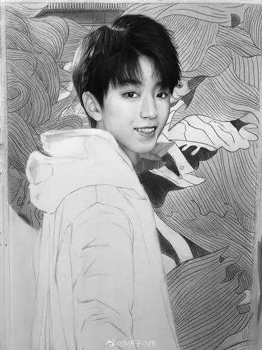 王俊凯素描手绘步骤图投稿