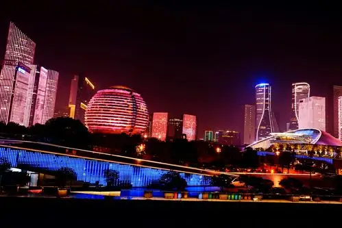 摄影 夜幕下的杭州 写美篇三,钱江新城 六,钱塘江夜景