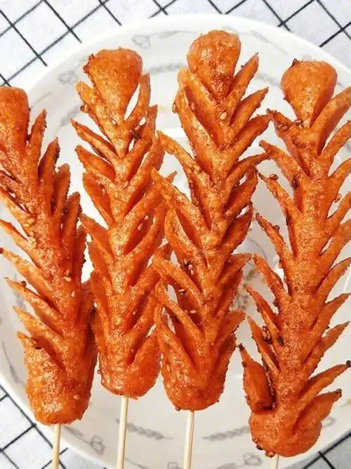 开花淀粉肠但凡有一点肉我都不吃