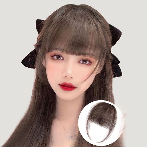 网红八字刘海迷你空气刘海假发自然隐形漫画齐刘海假发轻薄无痕