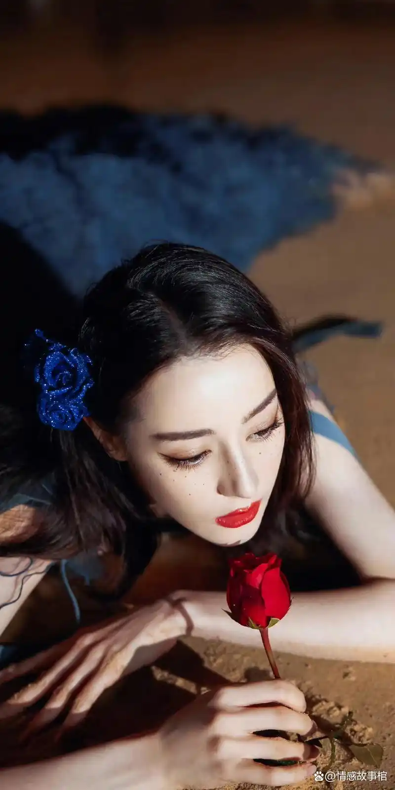 迪丽热巴 蓝玫瑰公主无人能敌 美爆了