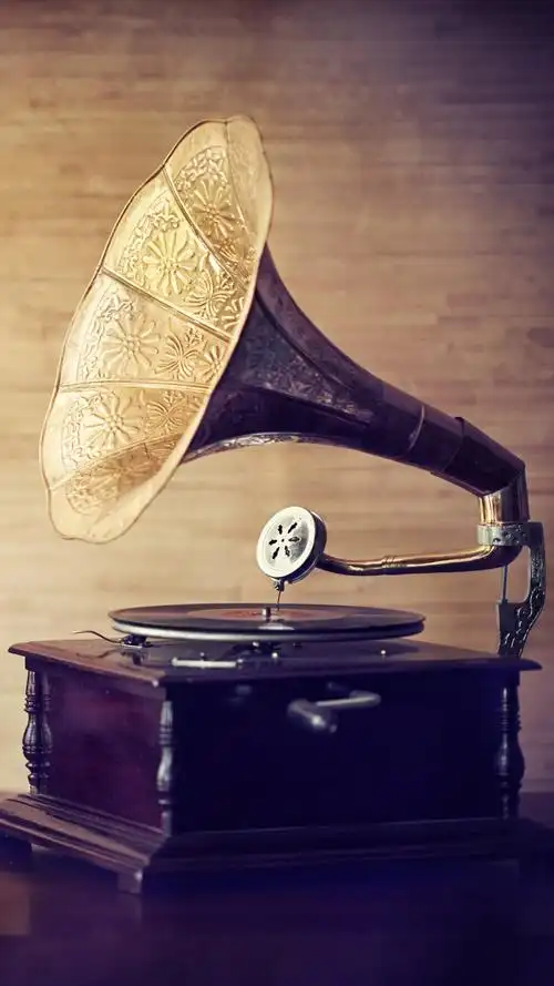 【留声机】 回忆是老式留声机上的一张旧唱片,一首长歌,来记录匆匆