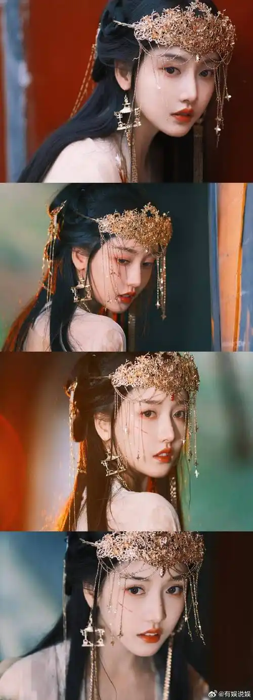 姜贞羽新写真我能脑补一部剧##姜贞羽新古风大片破碎感