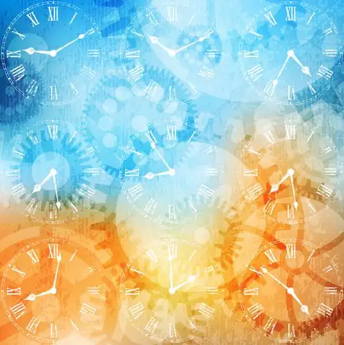 梦幻时光背景矢量素材