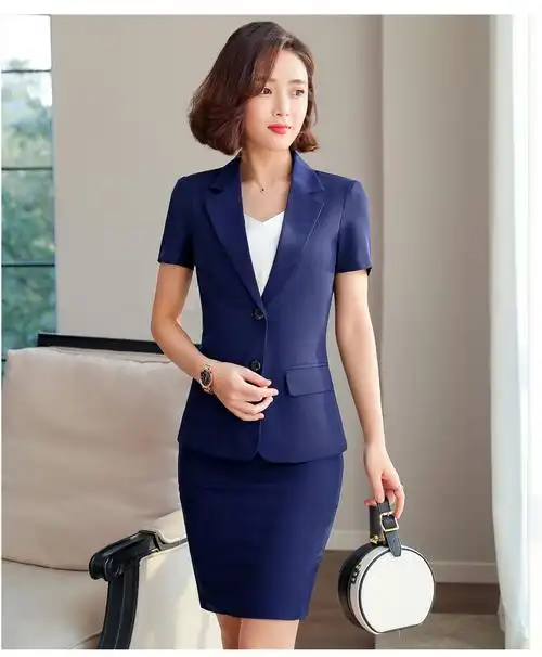 职业装女装套裙商务面试正装保险公司工作服夏季气质淑女职业套装