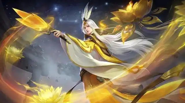 诸葛亮全新皮肤曝光非常罕见的金色主题一头白长发毫无锚点