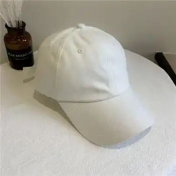 白帽子ins帽子韩版纯色百搭时尚休闲棒球帽春夏男女通用防晒遮阳
