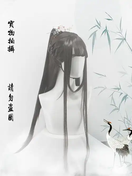 [大又又]古风古装汉服cos造型假发原创万用帅气少侠女魏晋高马尾
