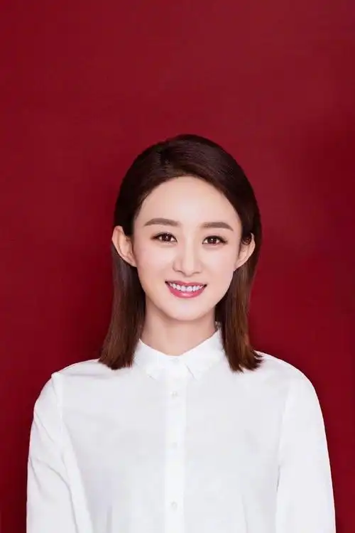 赵丽颖黑西装证件照##赵丽颖气质好绝