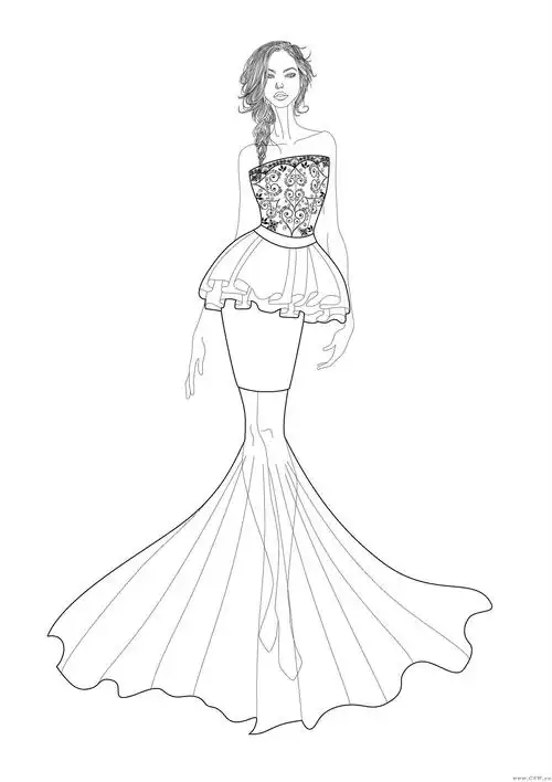 婚纱设计稿-婚纱礼服设计-服装设计