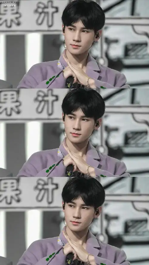 张真源香芋紫齐膝大衣