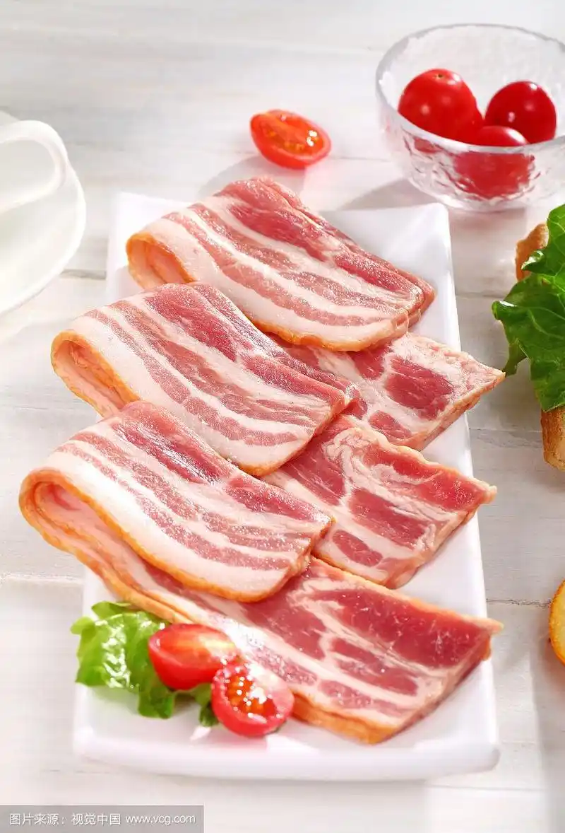 摆盘的培根 正版图片素材