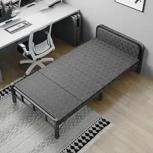 折叠床家用成人单人床简易12米办公室午休实木铁架双人床出租屋