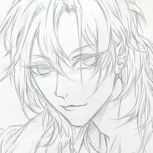 又是画帅哥#寻找小红书绘画大神  #漫画  #动漫手绘  #线稿  #绘画