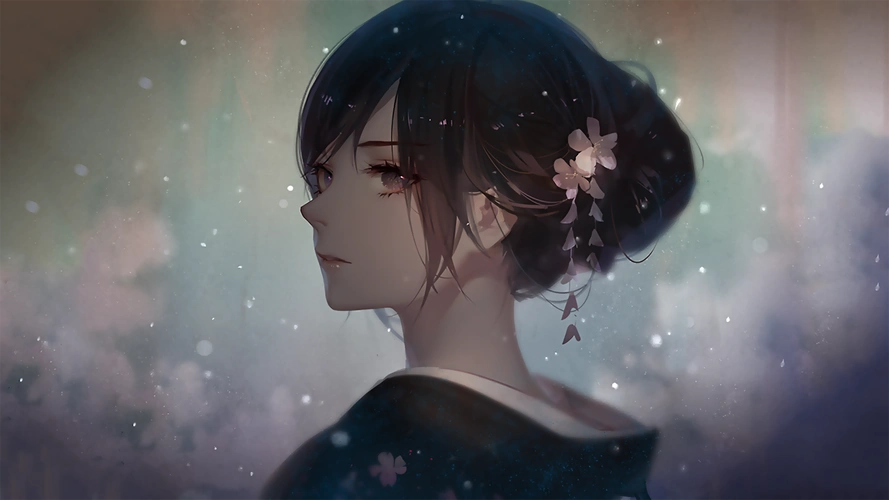 动漫可爱女生桌面高清壁纸 _ 图片网