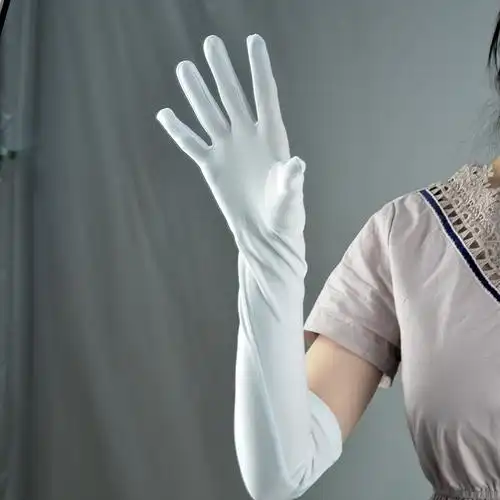 浪莎官方防晒手套21年新款触屏防晒长袖手套夏季薄款女过肘透气排汗