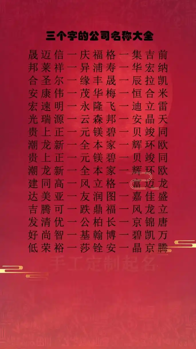 三个字的公司名称大全.#公司取名#公司取名大全#公司取名字# - 抖音