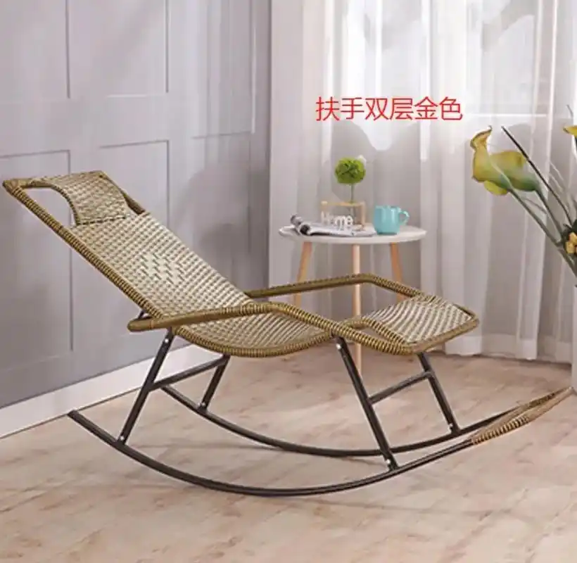摇椅藤椅成人午睡躺椅客厅阳台懒人椅逍遥椅老人休闲摇摇椅藤摇椅