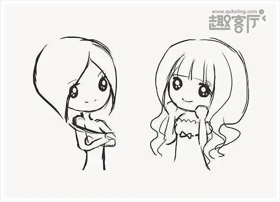 非常可爱的简笔画人物