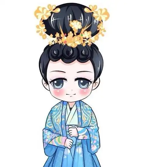 又美又仙的关晓彤,绘成q版萌的她简直萌到爆炸