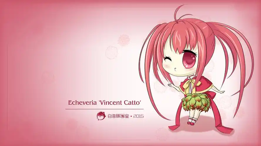 【多肉精灵の小红衣】q版人物绘-头像·手机高清壁纸·电脑高清壁纸