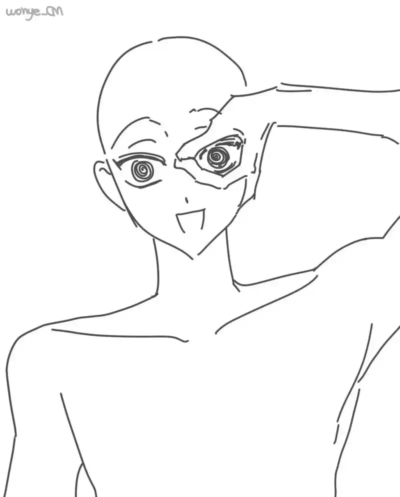 【病娇模板】怎么办呢…被你发现了.#画画 #板绘 #绘画 # - 抖音