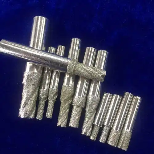 麻花钻电镀金刚石磨头 电镀sdc磨头 硬质合金基体磨头河南科美