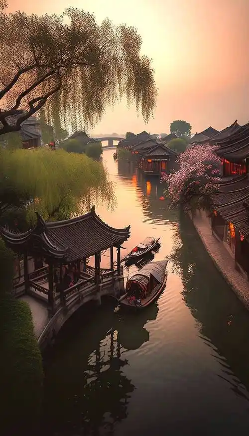 江南亭台楼阁绝美壁纸合集_诗情画意_园林_烟雨