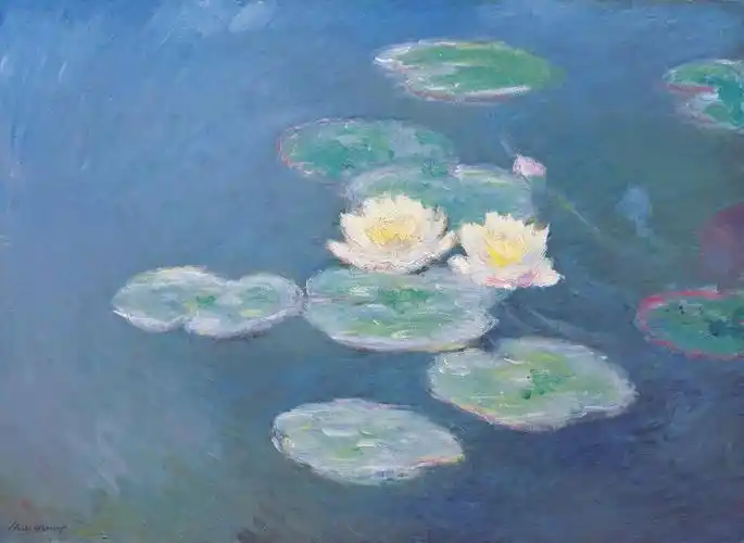 0011_莫奈睡莲系列_高清喷绘素材_water_lilies_evening_effect_1897